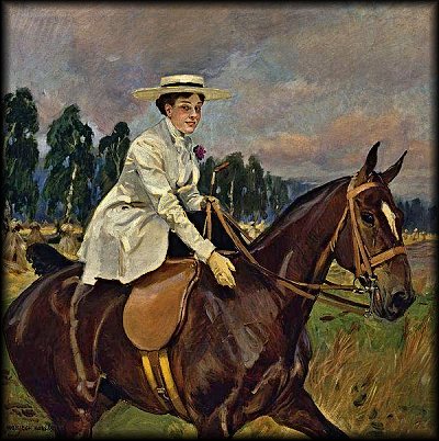 Portret M. Zandbangowej pędzla W. Kossaka.